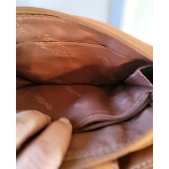 Fossil Brown Leather Crossbody Messenger Bag Purse Pockets Adj Strap - Picture 8 of 14